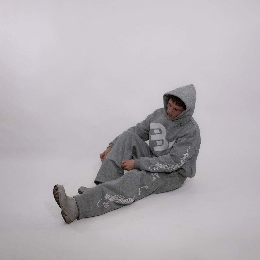 GREY ORCA HOODIE