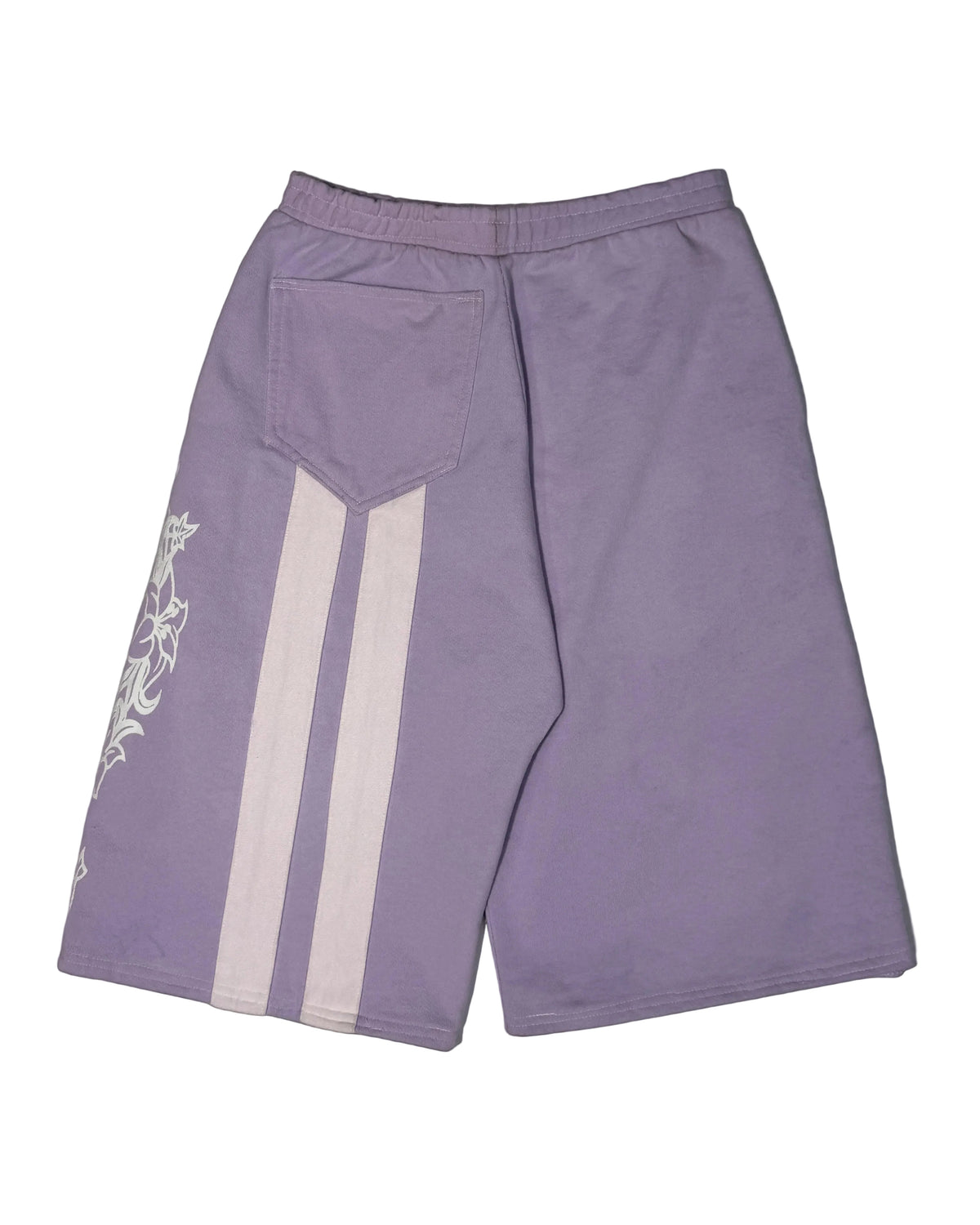 PURPLE ORCHID CAPRI SWEATSHORTS