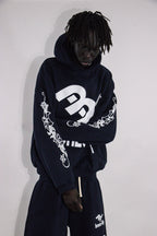 NAVY ORCA HOODIE