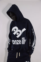 NAVY ORCA HOODIE