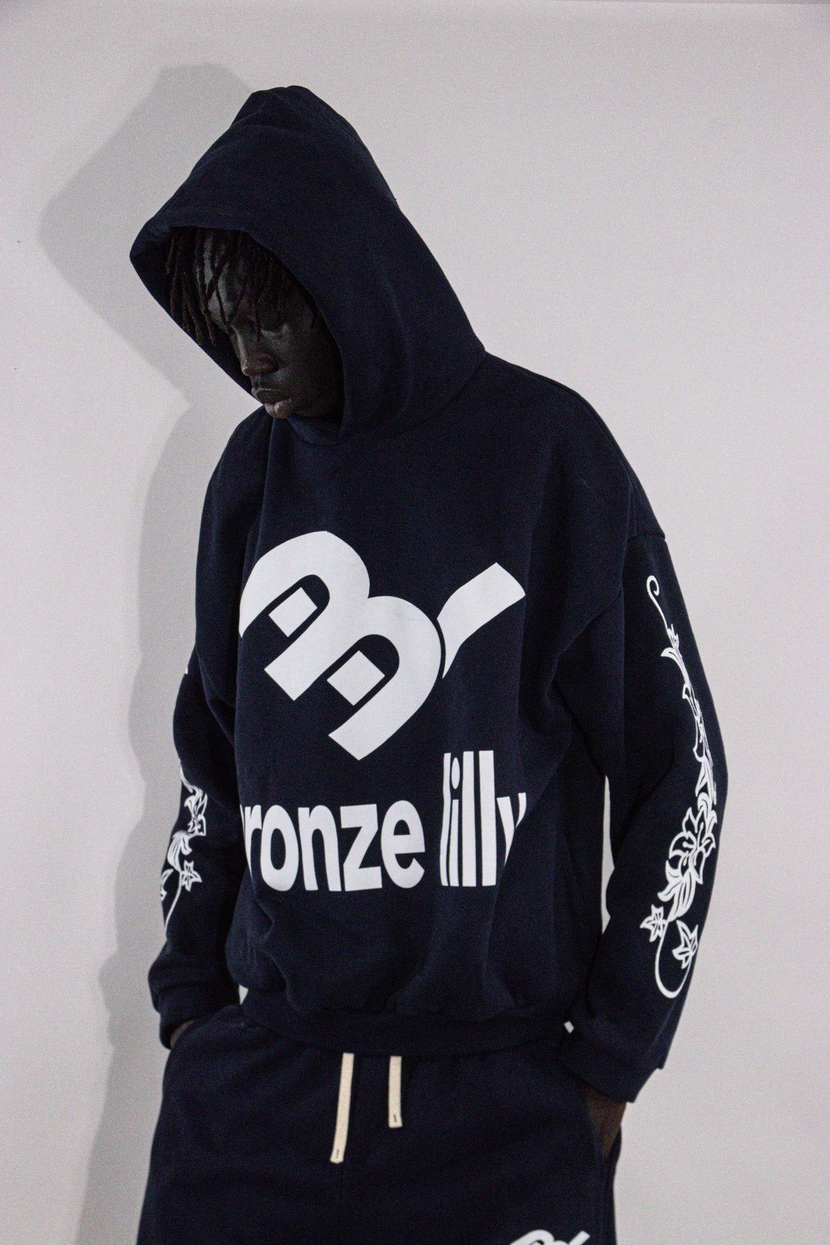 NAVY ORCA HOODIE